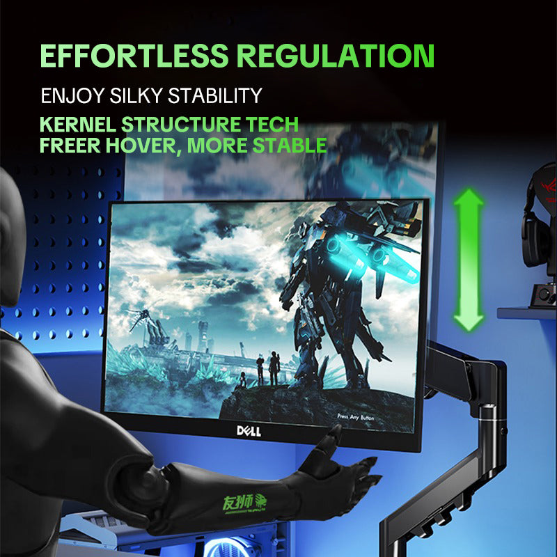CX04 Ergonomic Gas Spring Single Monitor Arm (17–32")