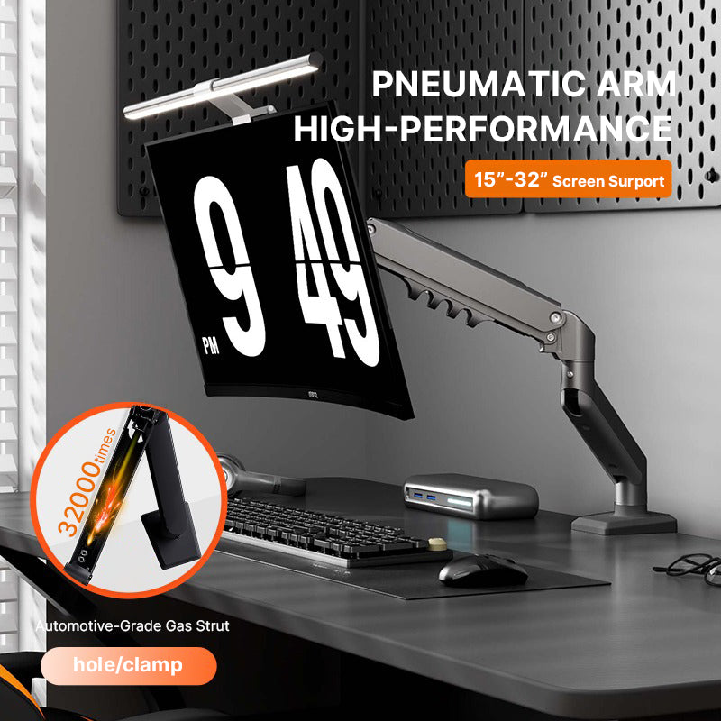 DA105 High-Value Gas-Spring Desk Mount 15-32″