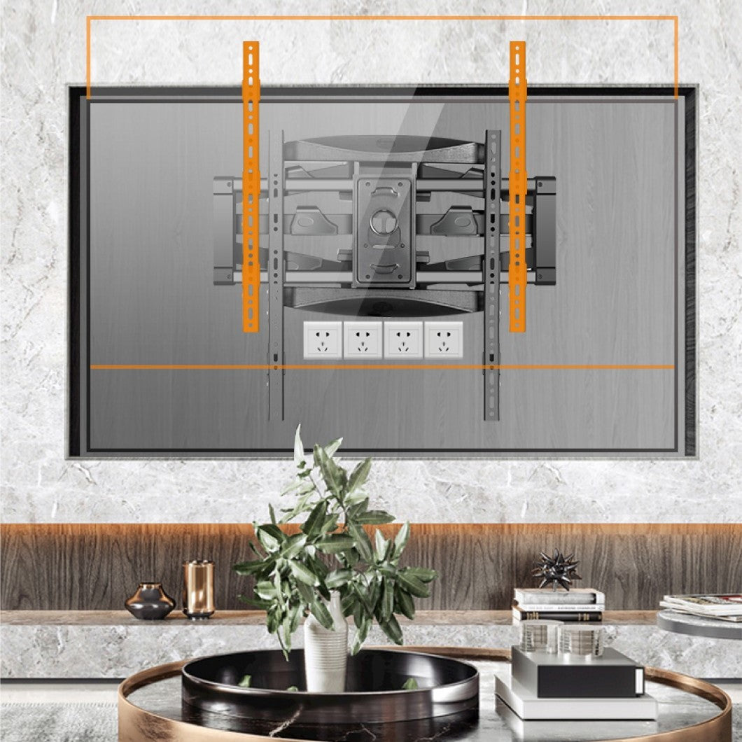 DY638D Heavy-Duty Articulating TV Wall Mount | 50"–80" | VESA 600×600 mm