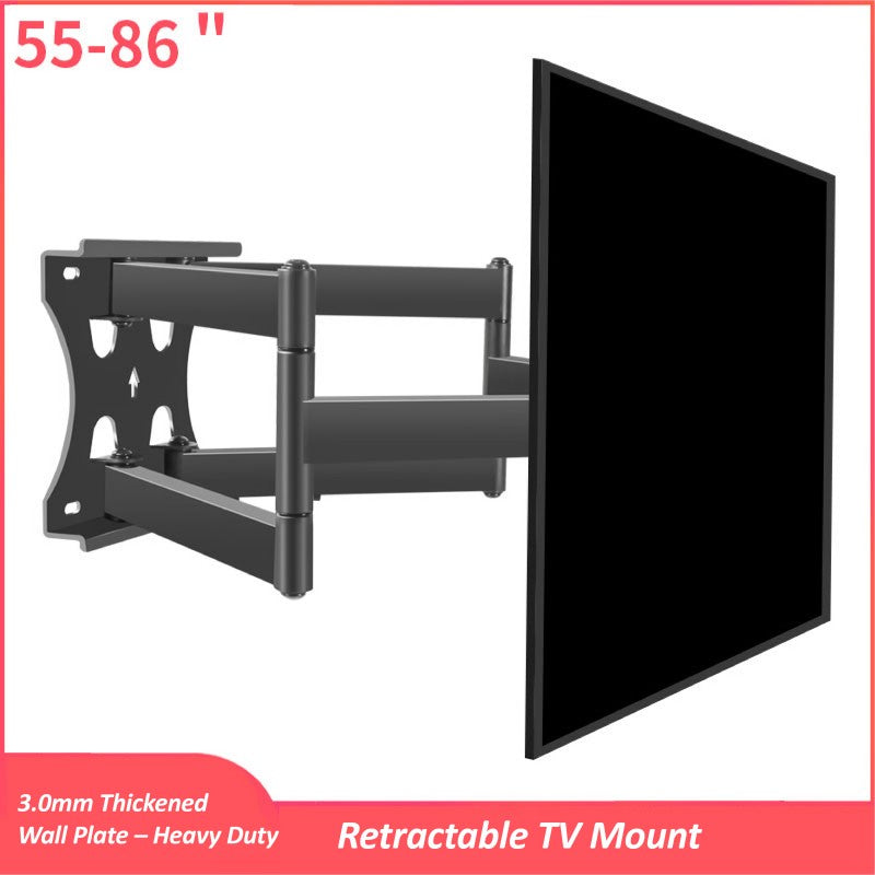 DY808s Heavy-Duty Swing-Arm TV & Monitor Mount (55–86″, VESA 600×400)