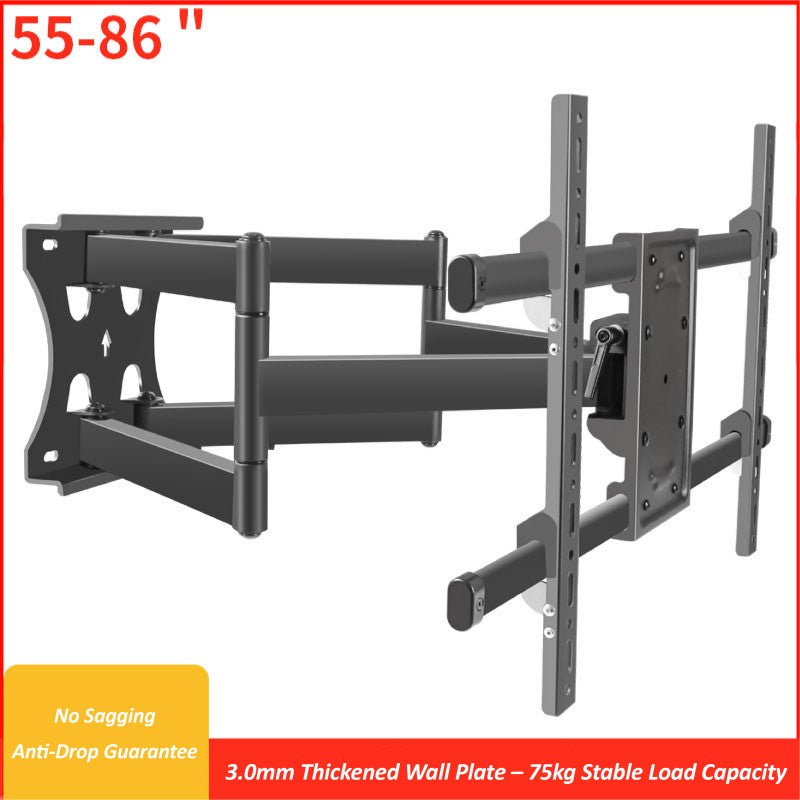 DY808s Heavy-Duty Swing-Arm TV & Monitor Mount (55–86″, VESA 600×400)
