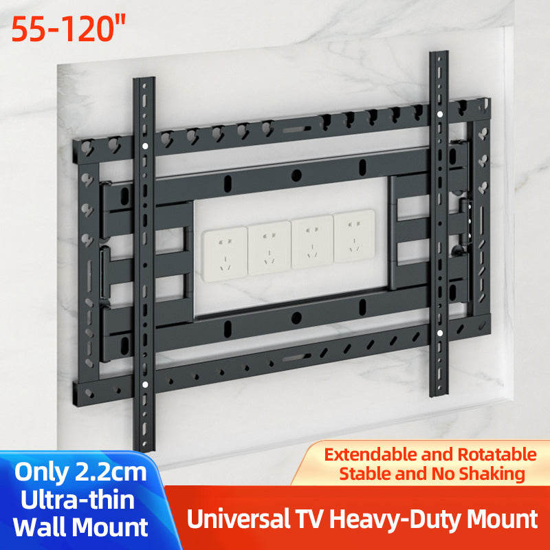 DY820L Universal Full‑Motion TV Wall Mount (55–120″)