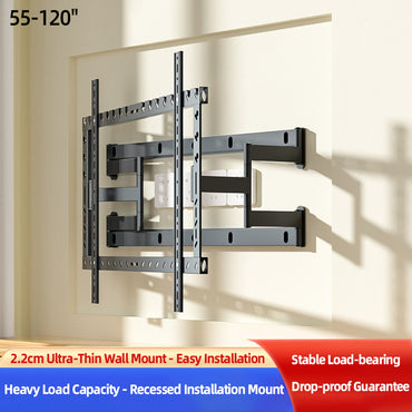 DY820L Universal Full‑Motion TV Wall Mount (55–120″)