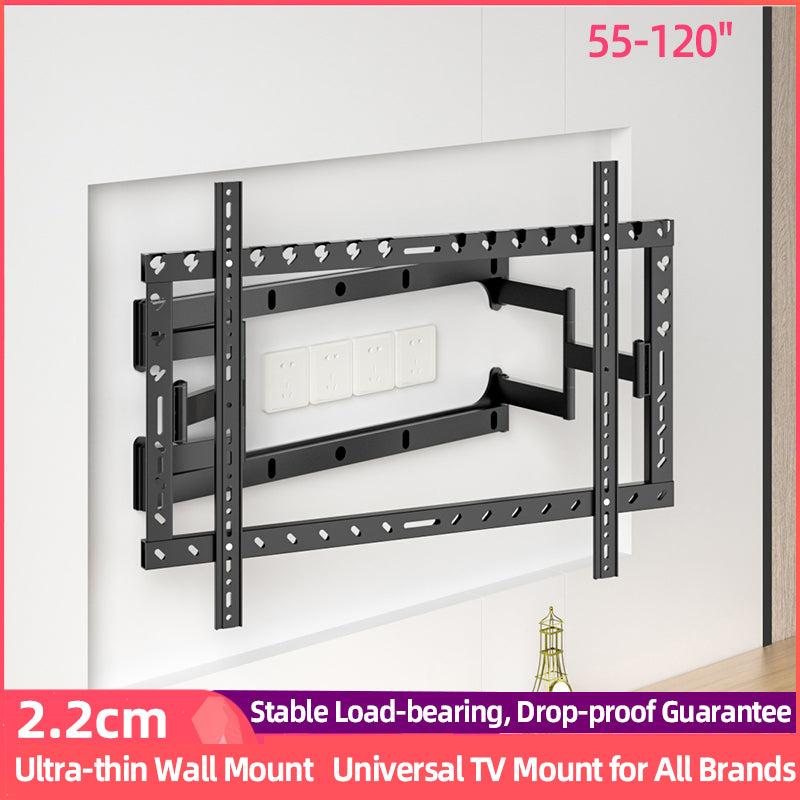 DY820L Universal Full‑Motion TV Wall Mount (55–120″)