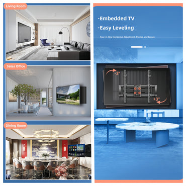 DY999S Full-Motion TV Wall Mount – 55″–100″, 85 kg Heavy-Duty VESA Max 800×600