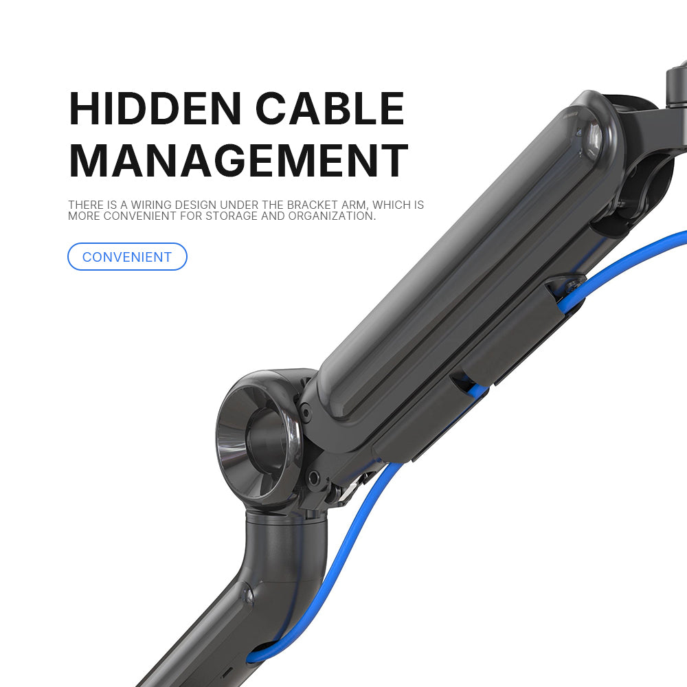 GE61 Single Arm Aluminum Alloy Monitor Stand