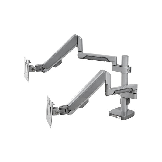 H11G Gas Spring Dual Monitor Arm – 17″–36″