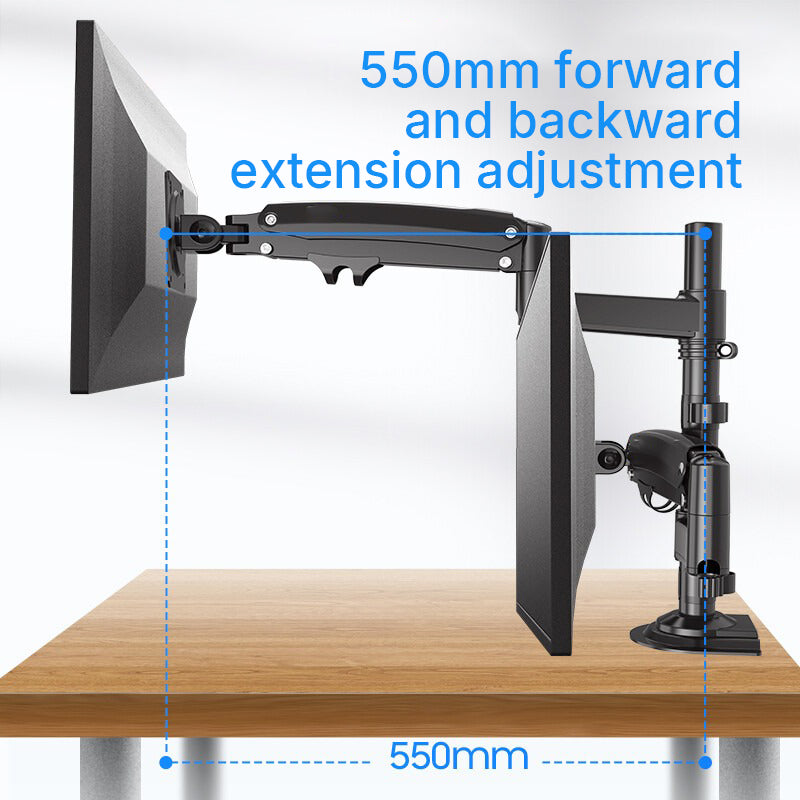 H180 Desktop Dual Monitor Arm Bracket Mount