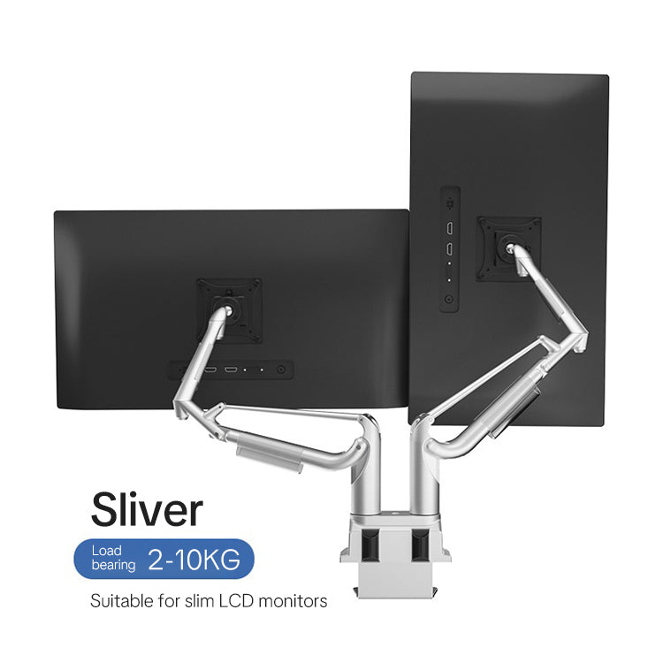 K200 Premium Full-Aluminum Dual Monitor Mount – 24"-34" Screens