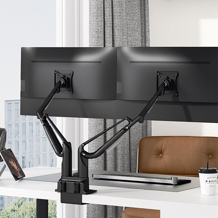 K200 Premium Full-Aluminum Dual Monitor Mount – 24"-34" Screens
