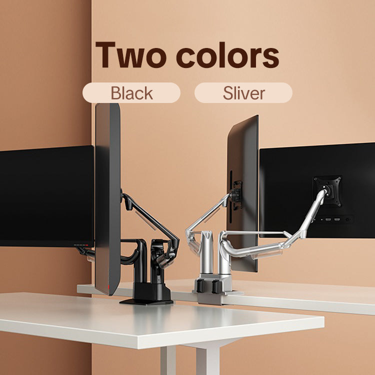 K200 Premium Full-Aluminum Dual Monitor Mount – 24"-34" Screens