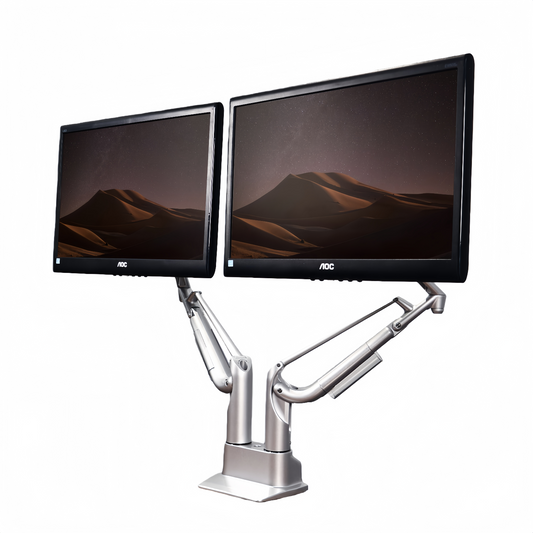 K200 Premium Full-Aluminum Dual Monitor Mount – 24"-34" Screens