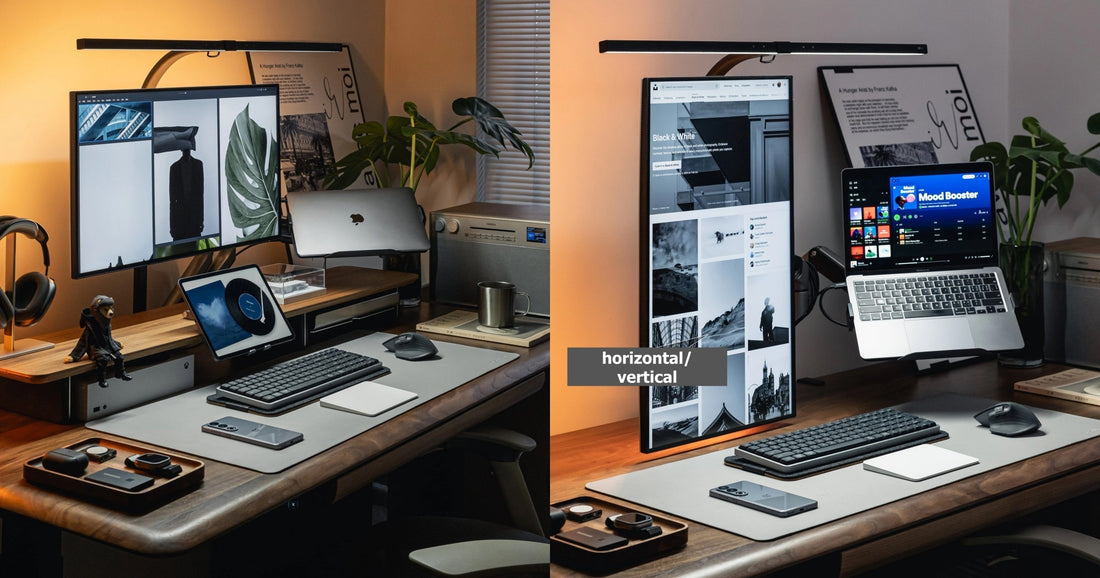 Dual Monitor Desk Setup Inspiration: My Simple Work-from-Home Setup
