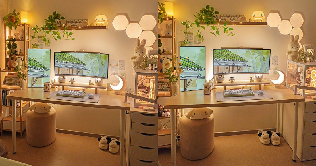 Girls’ Cozy Desk Setup Inspiration | A Soft Healing Workspace You’ll Never Want to Leave