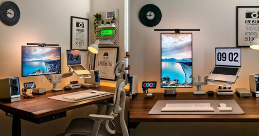Less Is More — How One Dual Monitor Arm Gave Me a Cleaner, Calmer Desk Setup