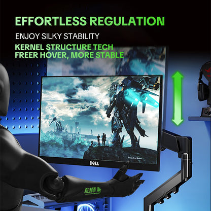 CX04 Ergonomic Gas Spring Single Monitor Arm (17–32")