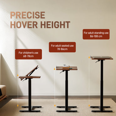 FA116 Pneumatic Split-Top Height-Adjustable Removable Desk