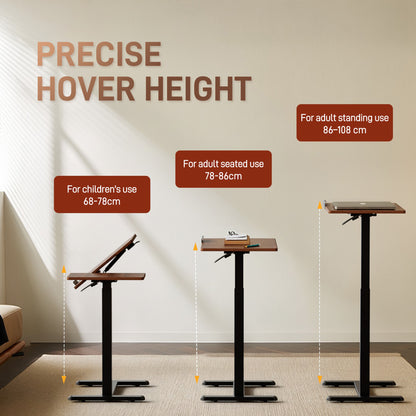 FA116 Pneumatic Split-Top Height-Adjustable Removable Desk