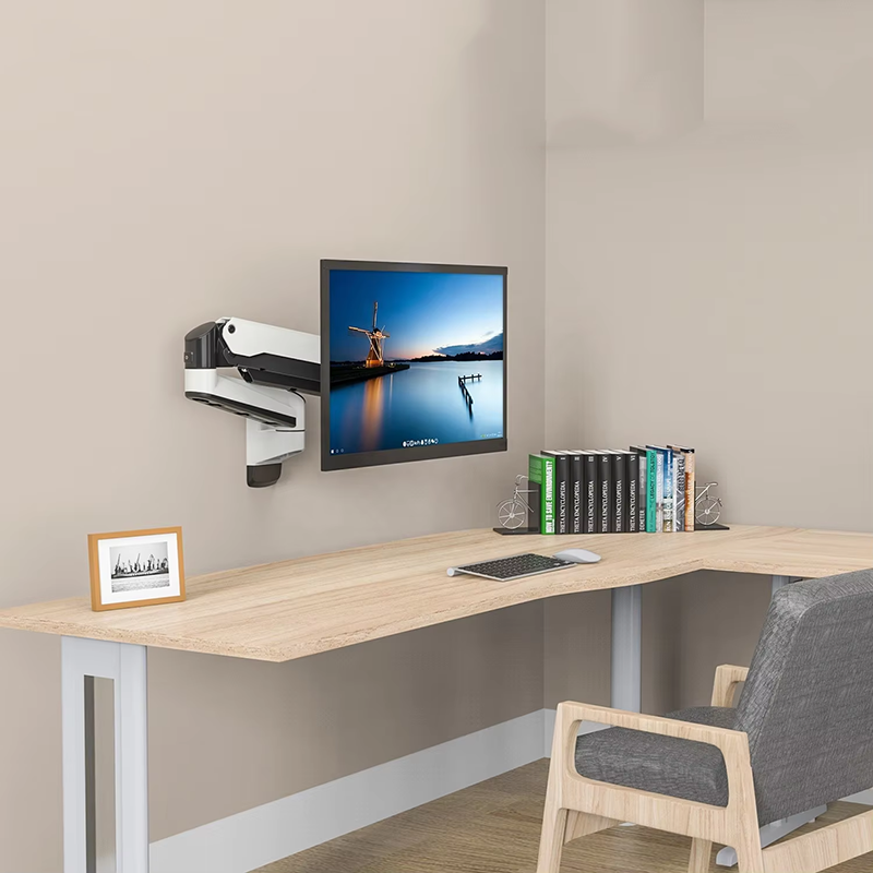 GA12W Gas Spring Wall Mount Monitor Arm 15"-32" Screens