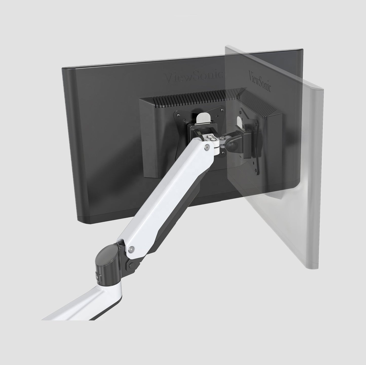 GA12W Gas Spring Wall Mount Monitor Arm 15"-32" Screens