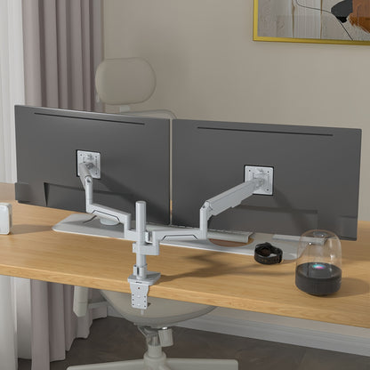 H11G Gas Spring Dual Monitor Arm – 17″–36″