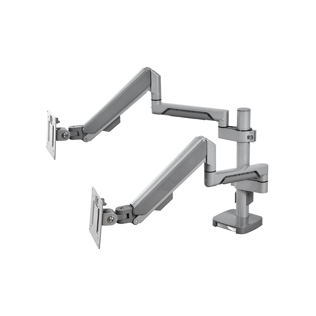 H11G Gas Spring Dual Monitor Arm – 17″–36″