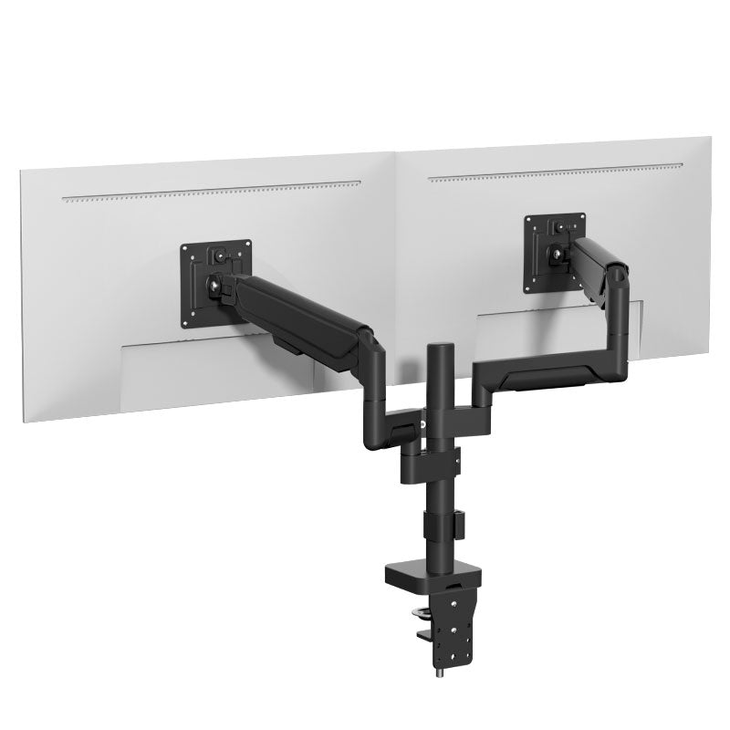 H11G Gas Spring Dual Monitor Arm – 17″–36″