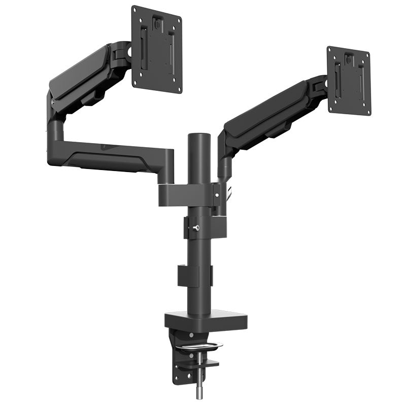 H11G Gas Spring Dual Monitor Arm – 17″–36″
