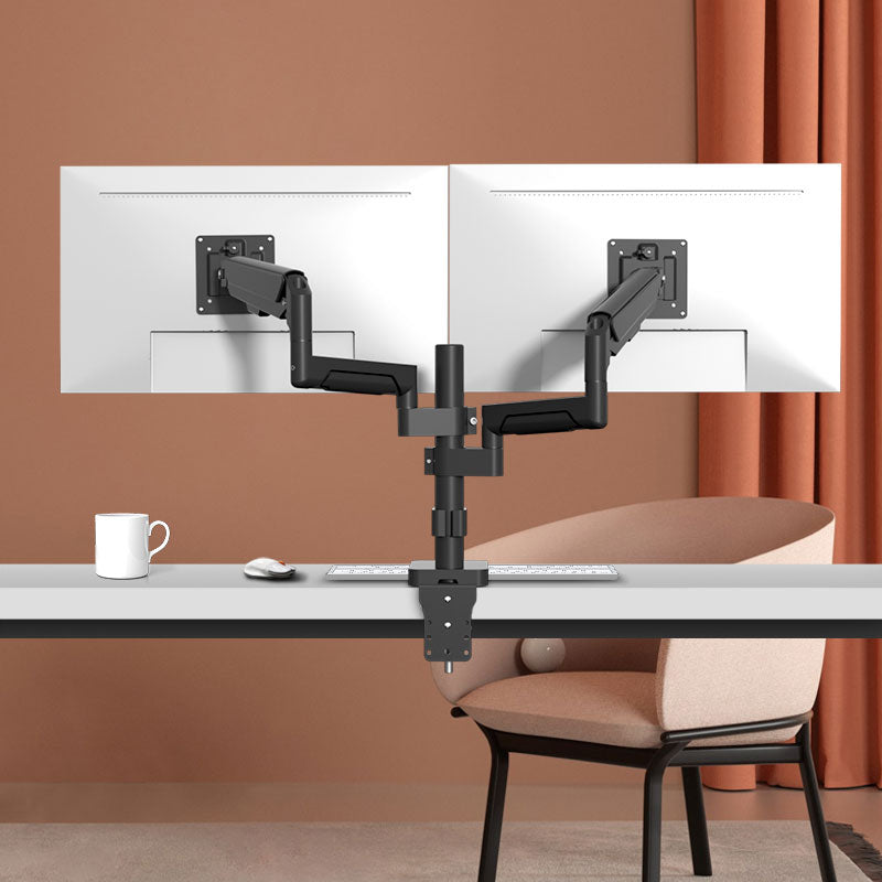 H11G Gas Spring Dual Monitor Arm – 17″–36″