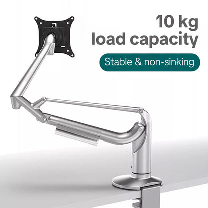 K100 Premium Full-Aluminum Single Monitor Stand – 24"-34" Screens
