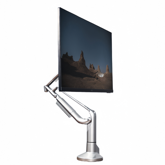 K100 Premium Full-Aluminum Single Monitor Stand – 24"-34" Screens