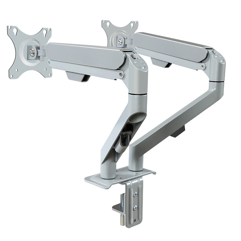 M22G Folding & Rotating Dual Monitor Arm — 17–30″ Screens