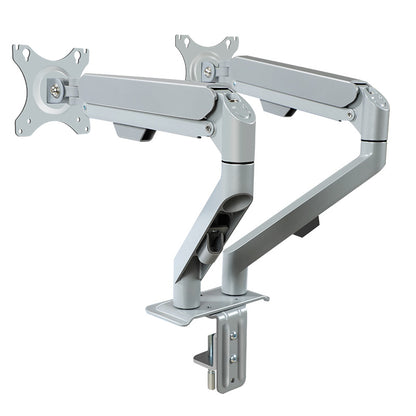 M22G Folding & Rotating Dual Monitor Arm — 17–30″ Screens
