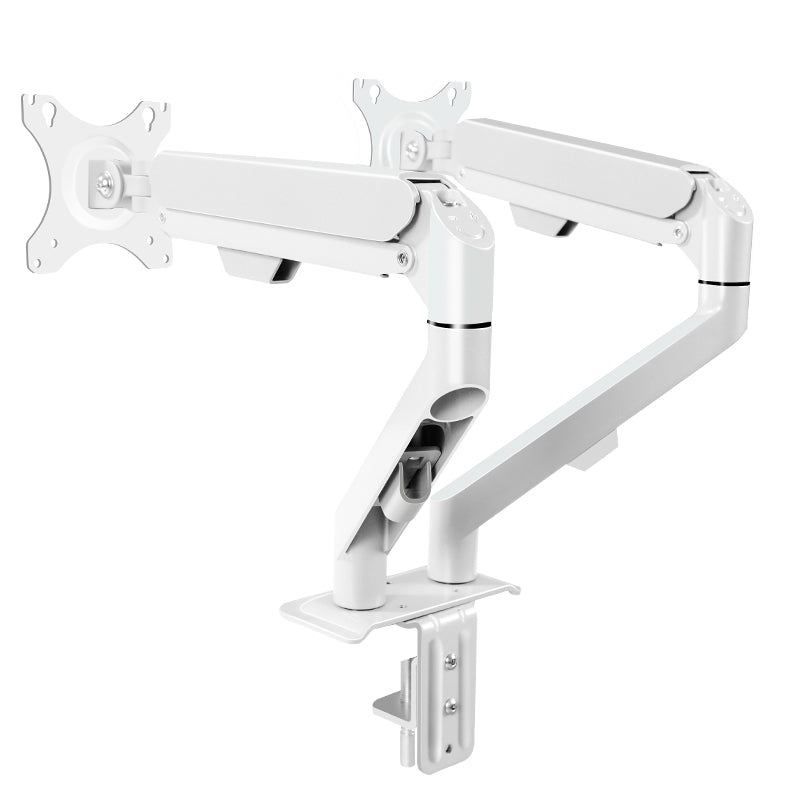 M22G Folding & Rotating Dual Monitor Arm — 17–30″ Screens