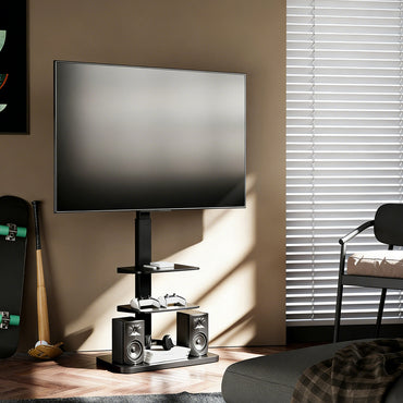 TC012 Height Adjustable TV Cart 37"-75" VESA Max 600x400