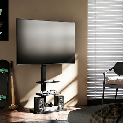 TC012 Height Adjustable TV Cart 37"-75" VESA Max 600x400