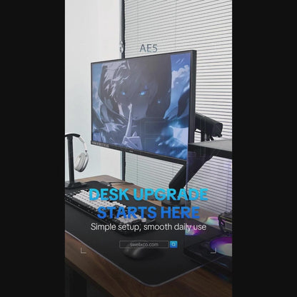 AE5 Floating Monitor Arm – Single, 17–34", 2–9kg