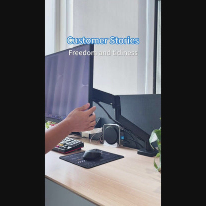 CX04 Ergonomic Gas Spring Single Monitor Arm (17–32")
