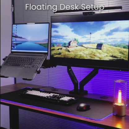 DA106-LH03 Dual Screen Monitor Stand with Laptop Tray